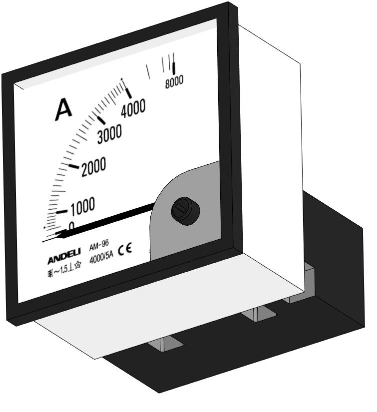 3D модель Амперметр АМ-96 4000/5А
