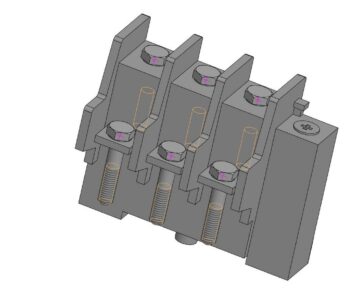 3D модель Тепловое реле JR36-100