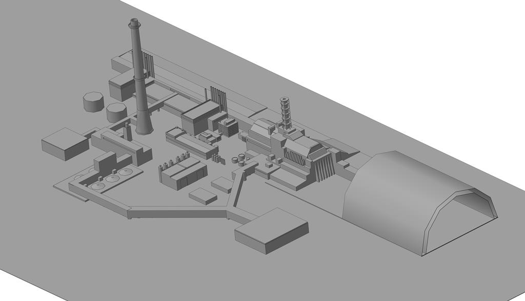 3D модель Модель ЧАЭС на конкурс