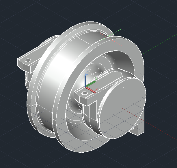 3D модель Крановое колесо К2Р 400*100