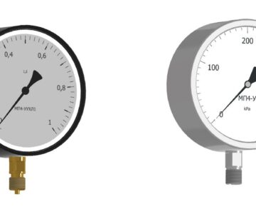 3D модель Манометры МП4-У x 400 кПа и МП4-УУХЛ1 - 0,1 МПА x 1,5 IP53