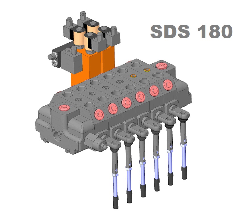 3D модель Секционный распределитель SDS180