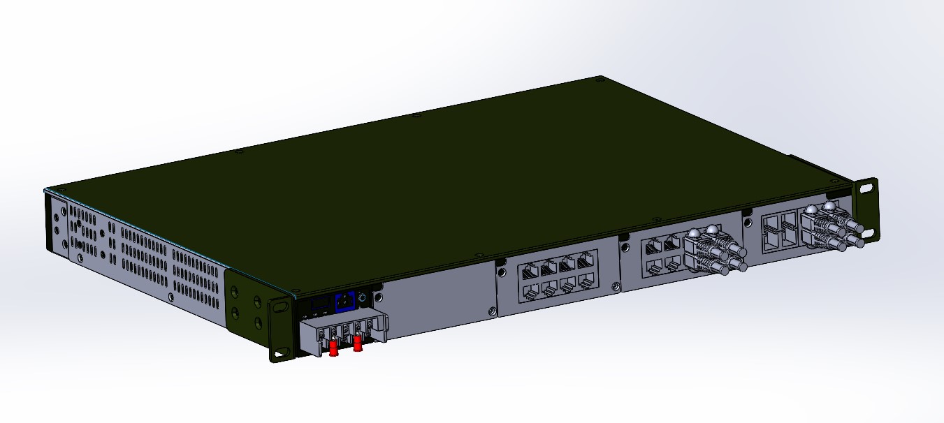 3D модель Ethernet-коммутатор PT-7728-F-24