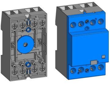 3D модель Контактор Finder 4P 22.24