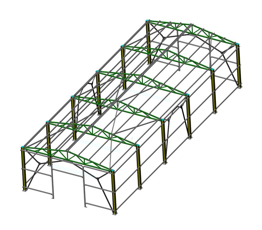 3D модель Каркас склада