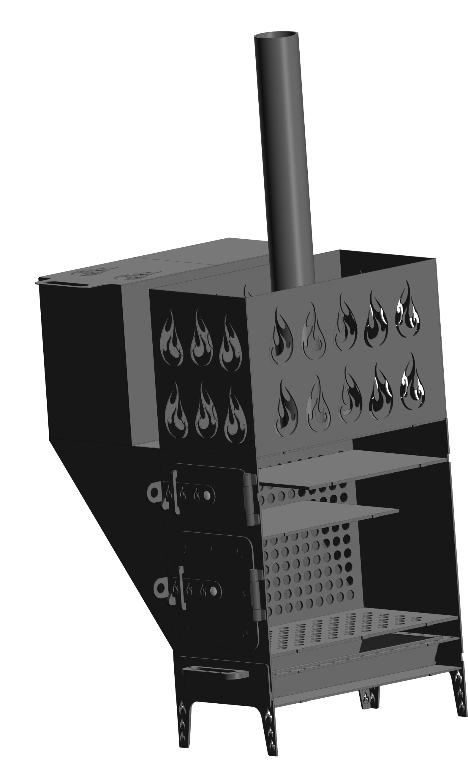 3D модель Печь для бани 750х750х650мм