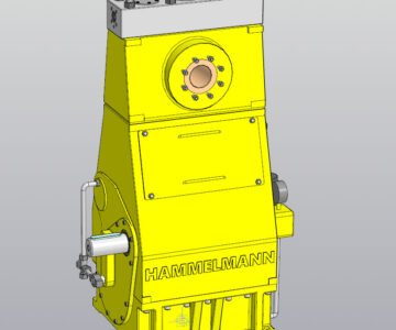 3D модель Габаритная модель плунжерного насоса HAMMELMANN HDP-500