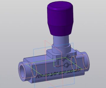 3D модель Дроссель FER-RO 3-8 BSP 530BAR