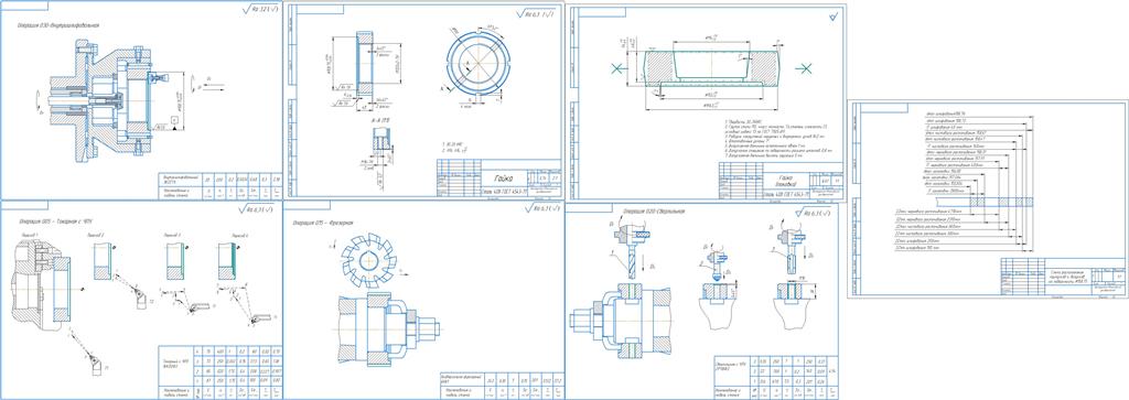 Чертеж Разработка технологического процесса изготовления гайки