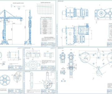 Чертеж Расчет башенного крана КБ-371