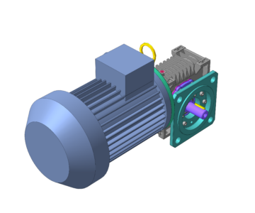 3D модель Мотор-редуктор МРЧ-40