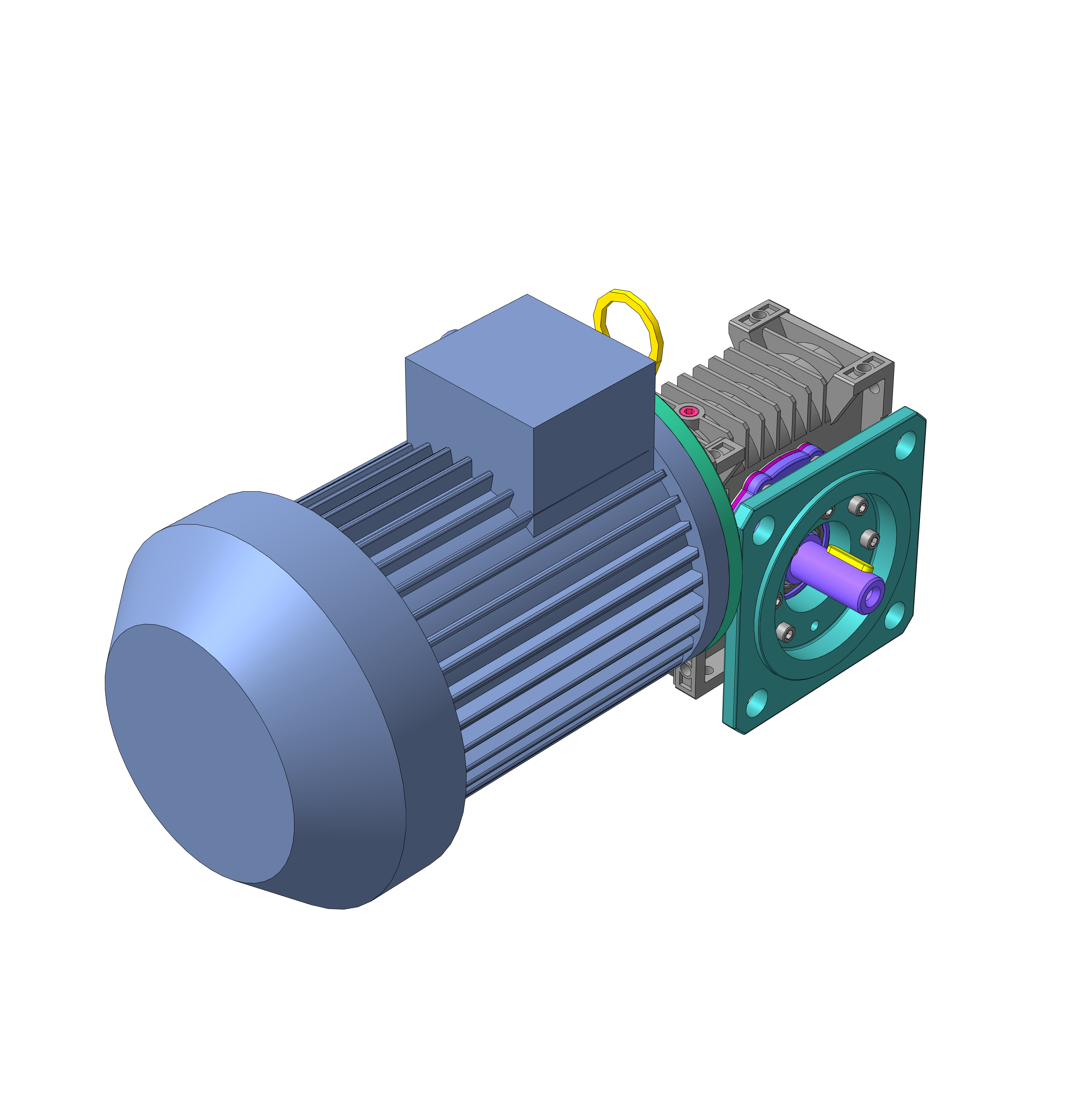 3D модель Мотор-редуктор МРЧ-40