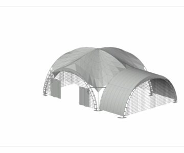 3D модель Каркасно-тентовая конструкция 6000х9000х4600мм