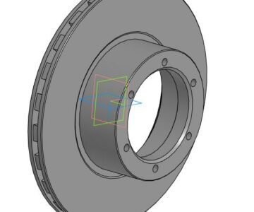 3D модель Диск тормозной Газель 3302 (ОАО ГАЗ) 33023501077