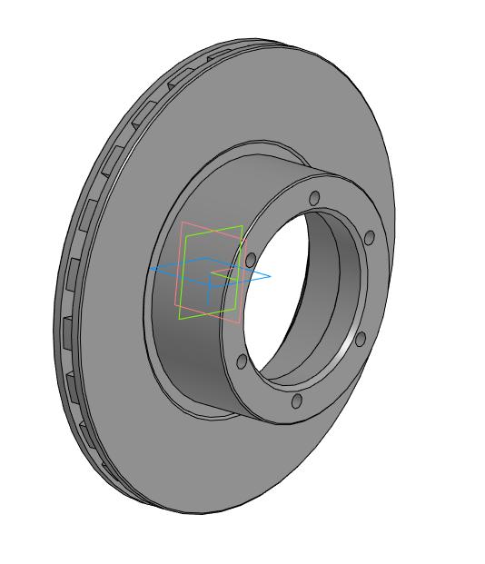 3D модель Диск тормозной Газель 3302 (ОАО ГАЗ) 33023501077