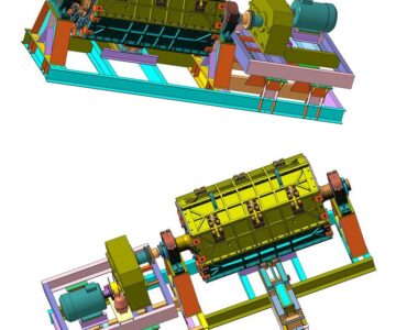 3D модель Барабан галтовочный длинной  2030 мм