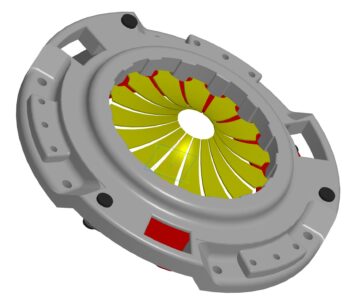 3D модель Нажимной диск с лепестками грузового автомобиля ГАЗ-3302 Бизнес