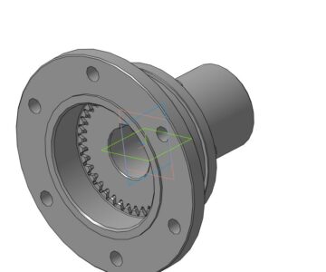 3D модель Полумуфта зубчатая МЗП 2