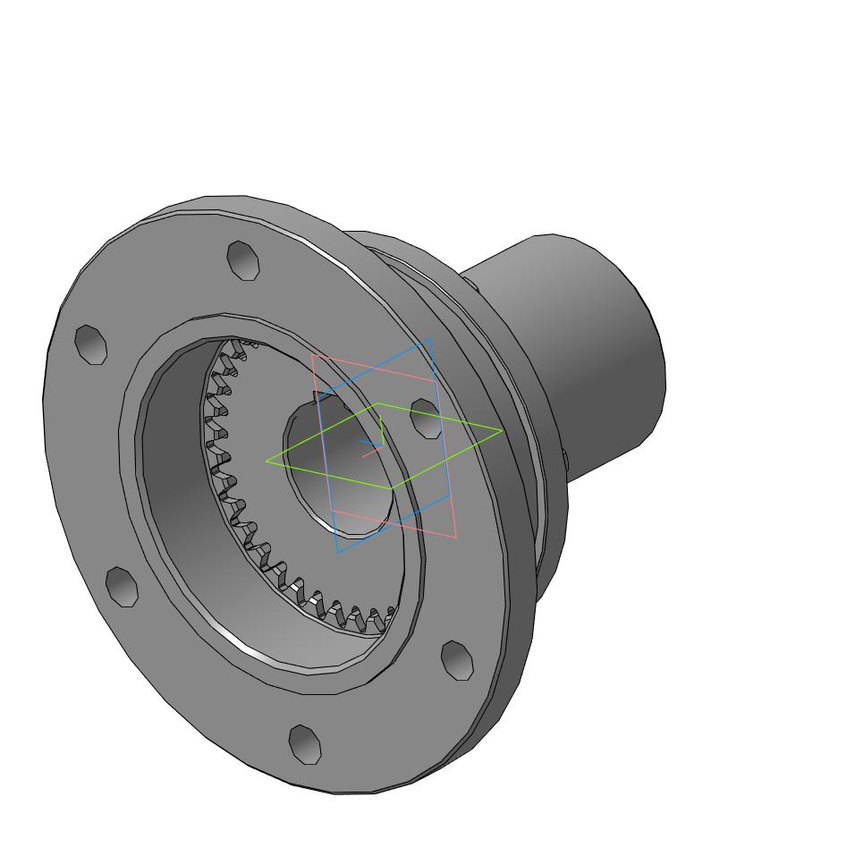 3D модель Полумуфта зубчатая МЗП 2