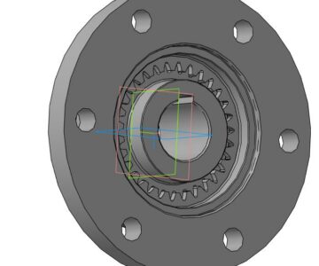 3D модель Полумуфта зубчатая МЗ-1