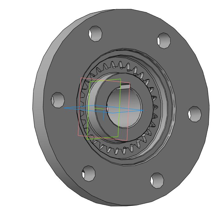 3D модель Полумуфта зубчатая МЗ-1