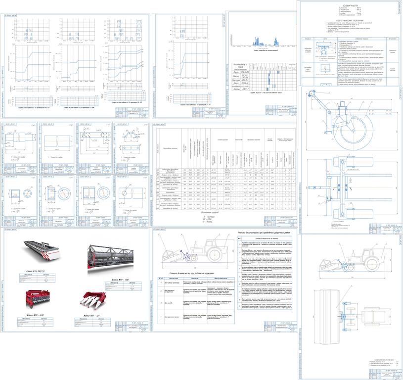 Чертеж Обоснование и расчет состава МТП для производства продукции растениеводства ФГУП Кремлевское НСО Коченевский район с. Кремлевка