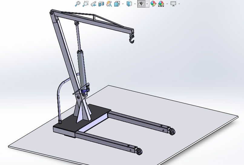 3D модель Кран Гусь 2т