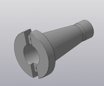 3D модель Переходная станочная конусная втулка с конуса ISO60 на конус ISO50