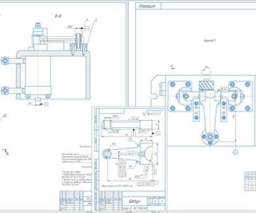 Чертеж Проектирование и расчет приспособления для фрезерования поверхности разъема шатуна