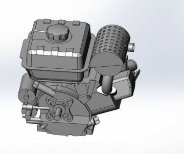 3D модель 3D модель двигателя Lifan GS212E