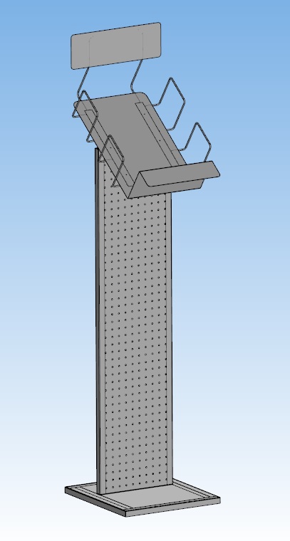 3D модель Стойка под информационные/рекламные материалы