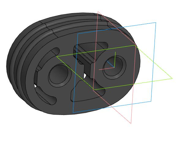 3D модель Подушка глушителя ГАЗ