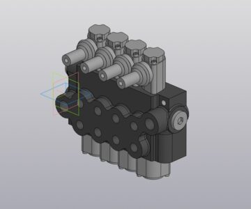 3D модель Гидрораспределитель 04р40-1A1А1А1А1 Gkz1