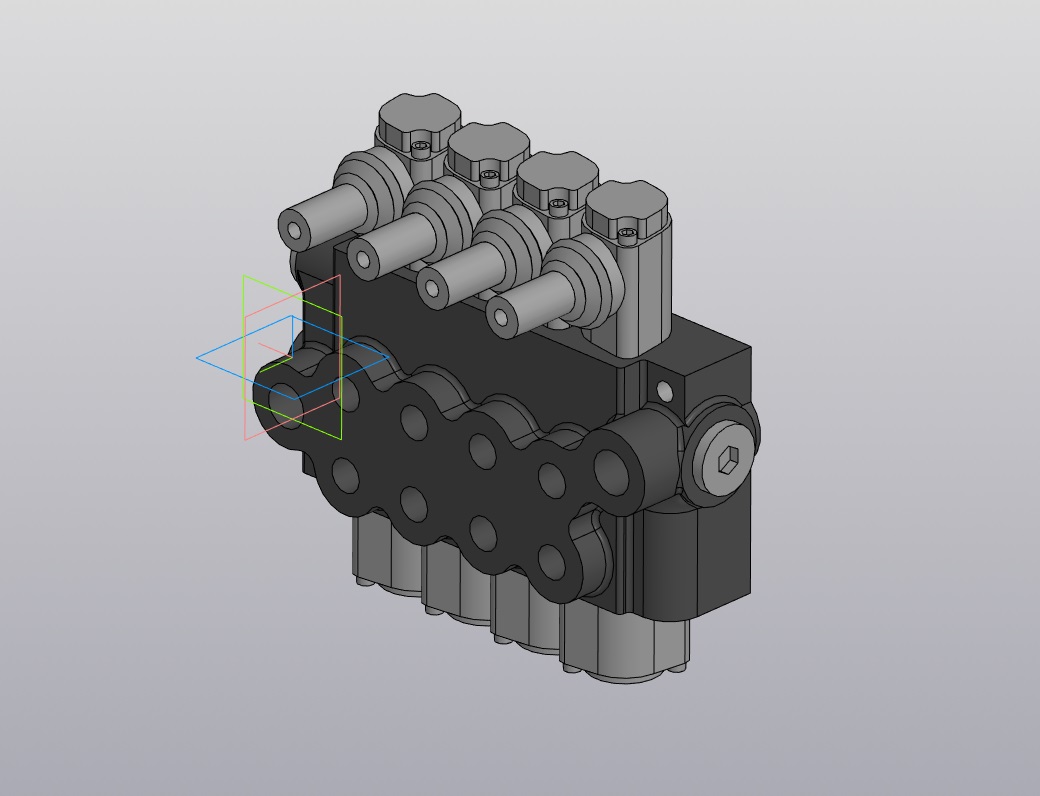 3D модель Гидрораспределитель 04р40-1A1А1А1А1 Gkz1