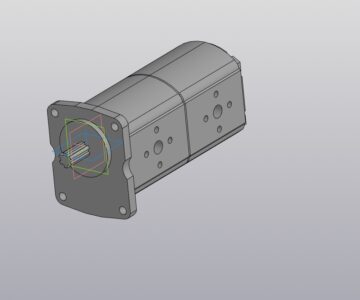 3D модель Насос НШ 10-10 спаренный (тандем)