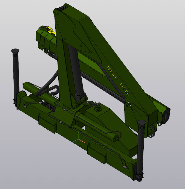 3D модель Кран-манипулятор ИНМАН - ИМ 100