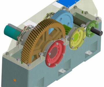 3D модель Редуктор Ц2У-355Н