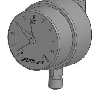 3D модель Манометр ДМ2010Ф исп.V  0-1МПа М20х1,5 (РОСМА)