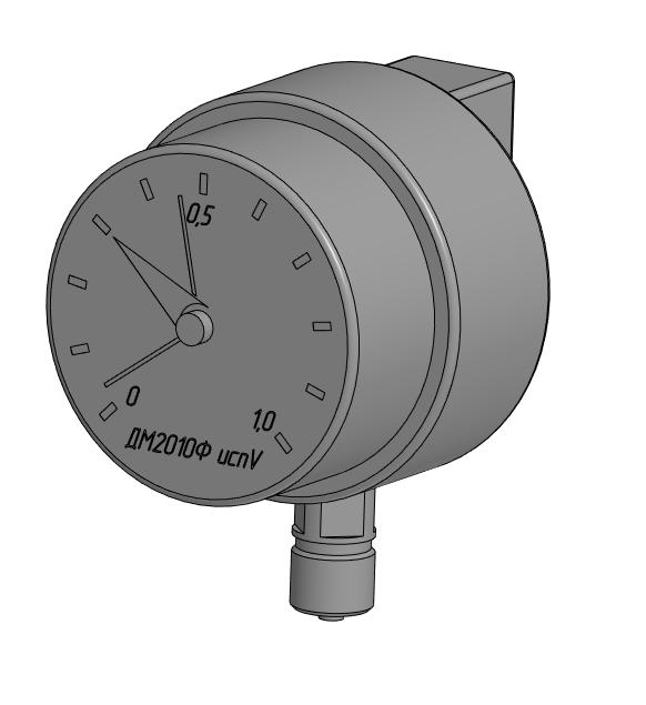 3D модель Манометр ДМ2010Ф исп.V  0-1МПа М20х1,5 (РОСМА)