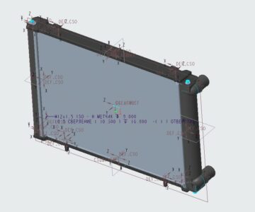 3D модель Радиатор Газель Бизнес