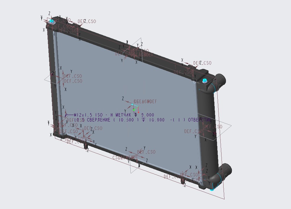 3D модель Радиатор Газель Бизнес