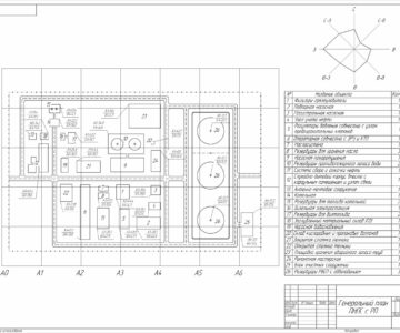 Чертеж Генеральный план ПНПС с РП (Нижегородская область)