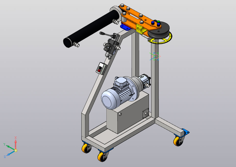 3D модель Трубогиб гидравлический 3D Модель