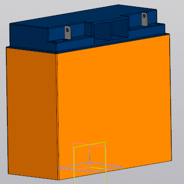 3D модель 3D модель аккумуляторной батареи Delta GEL 12-20