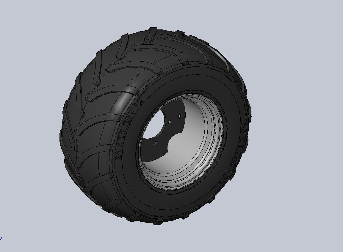 3D модель Колесо 26X12.00-12