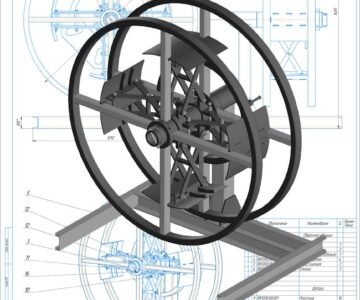 3D модель Барабан разьемный с раздвижным основанием