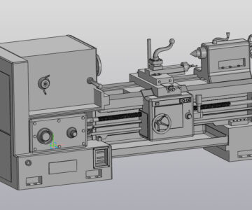 3D модель Токарный станок C6140