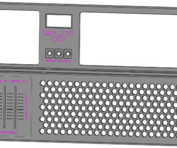 3D модель Панель передняя Radiotehnika Saluts 001