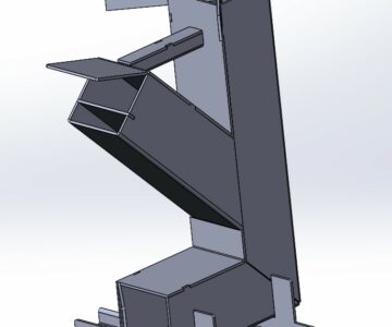 Чертеж Печка с подставкой 415х250х300