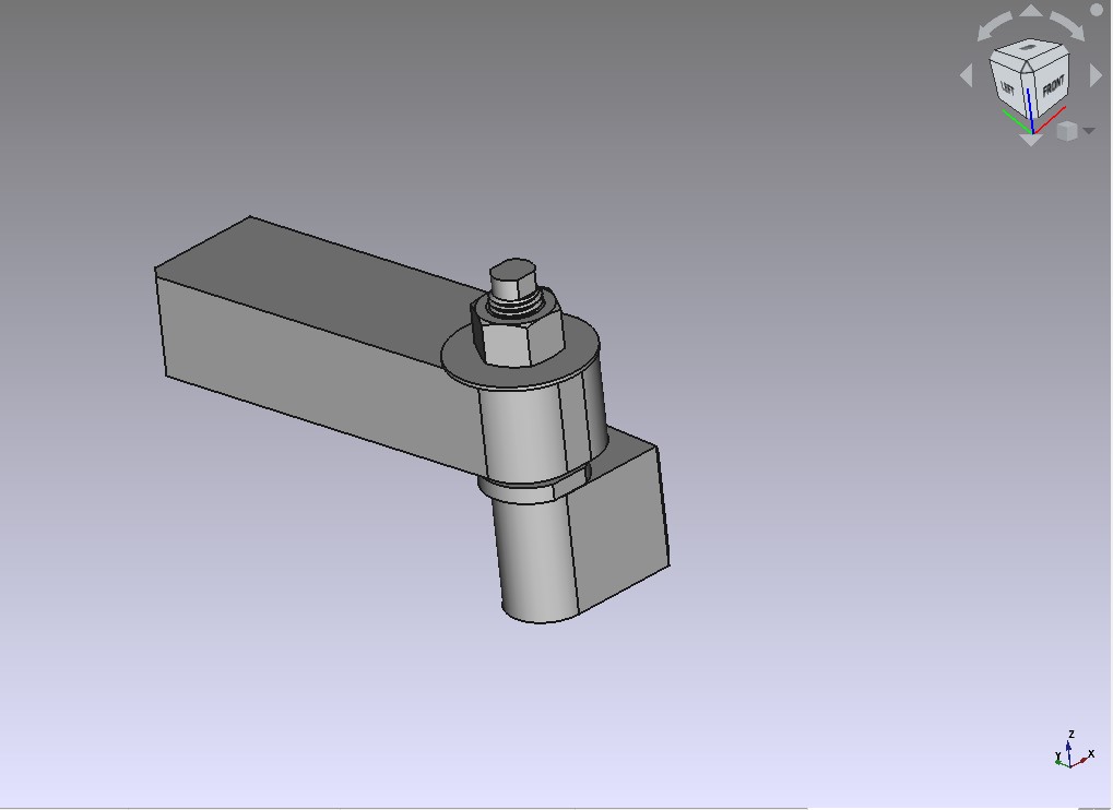 3D модель Модель петли в сборе 3-83.03.00.000СБ